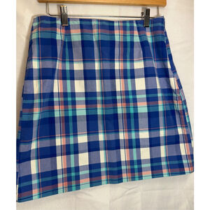 Women's L.L.Bean Plaid Mini Skirt, Size 6P Collegiate Preppy Old Money Coastal